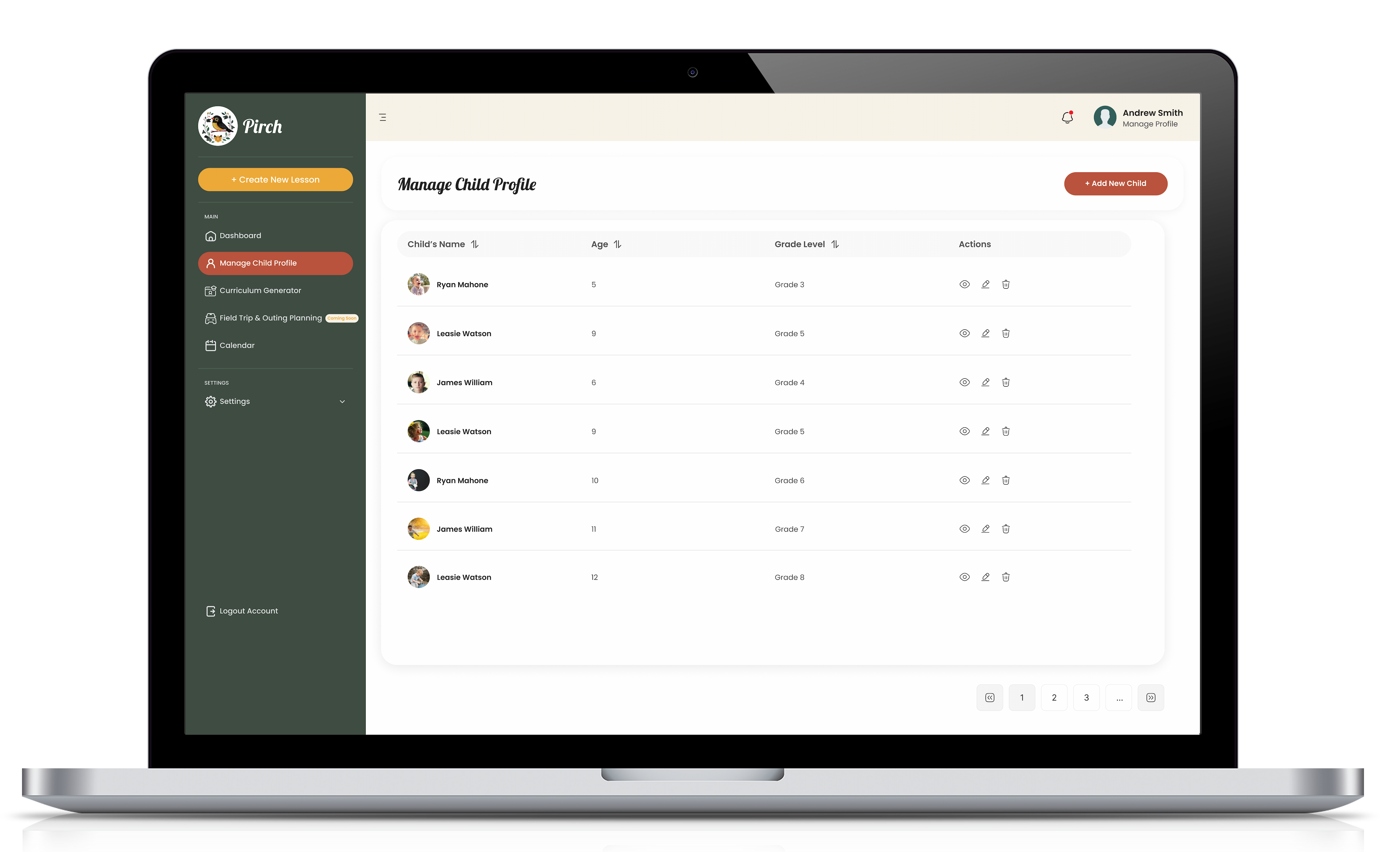 Feature screen content