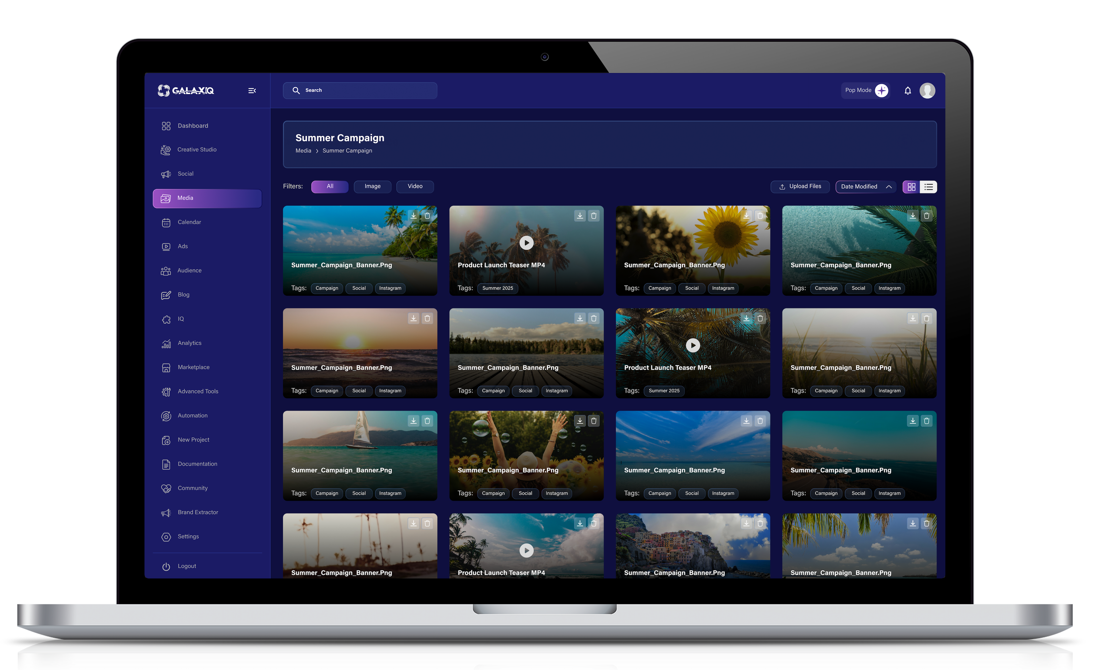 Feature screen content
