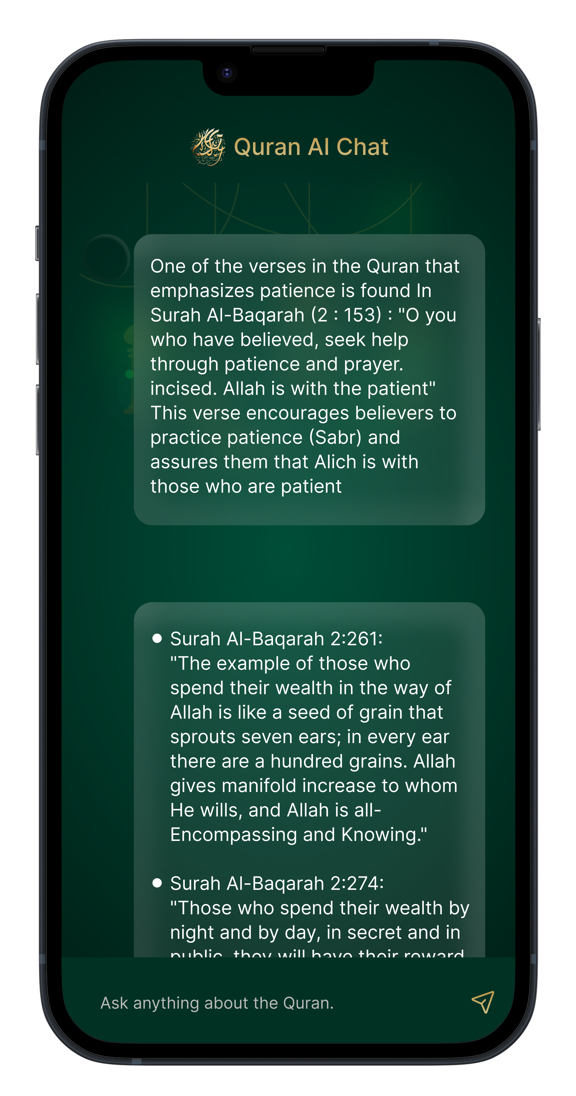 Feature screen content