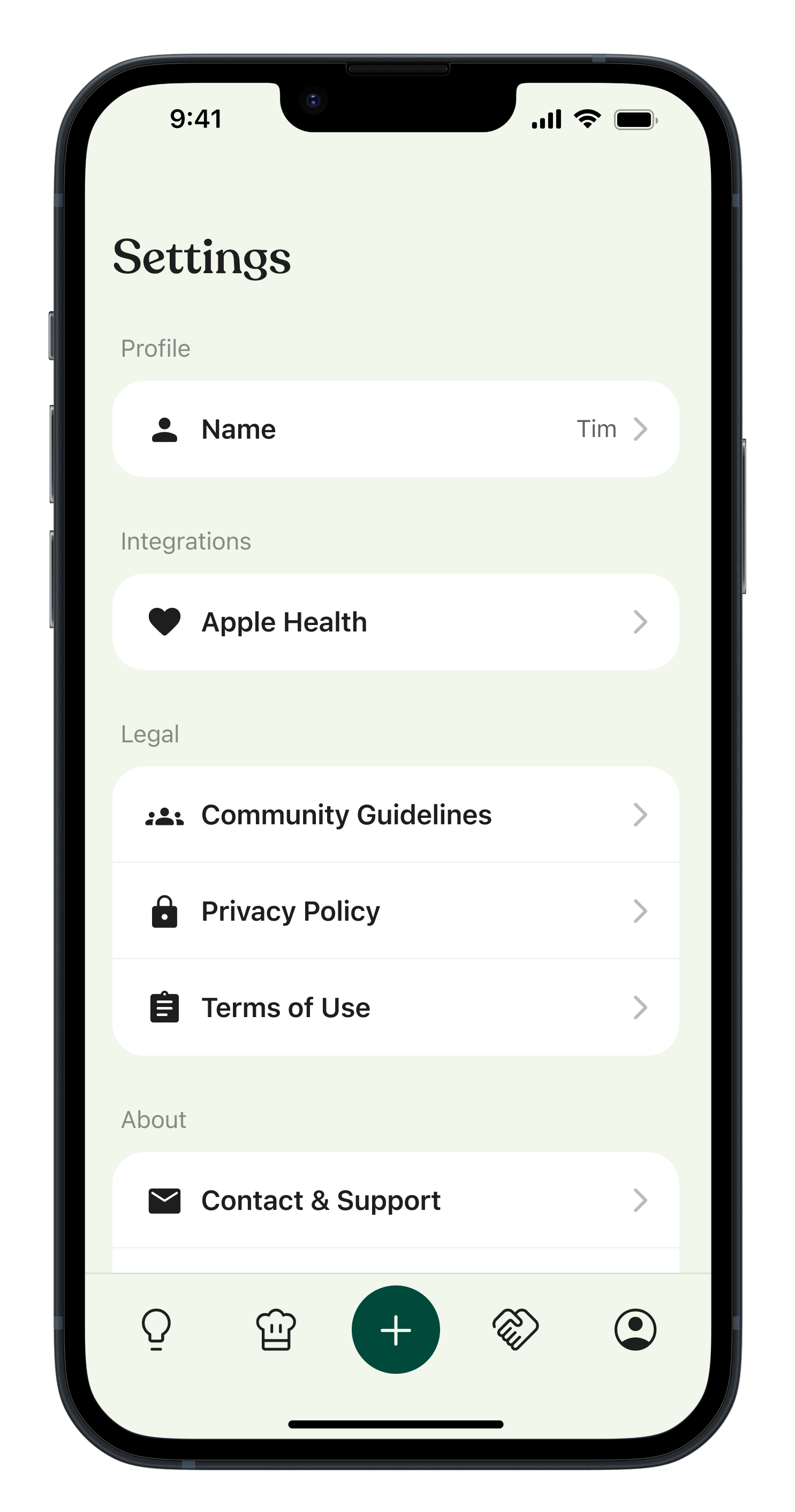 Feature screen content